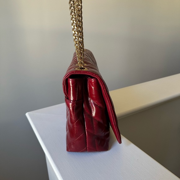 Karl Lagerfeld Paris - Lafayette Large Leather Shoulder Bag - Picture 3 of 8